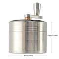 Multifunctional Spice & Coffee Hand Grinder – Stainless Steel Manual Spice Grinder Qme silvery