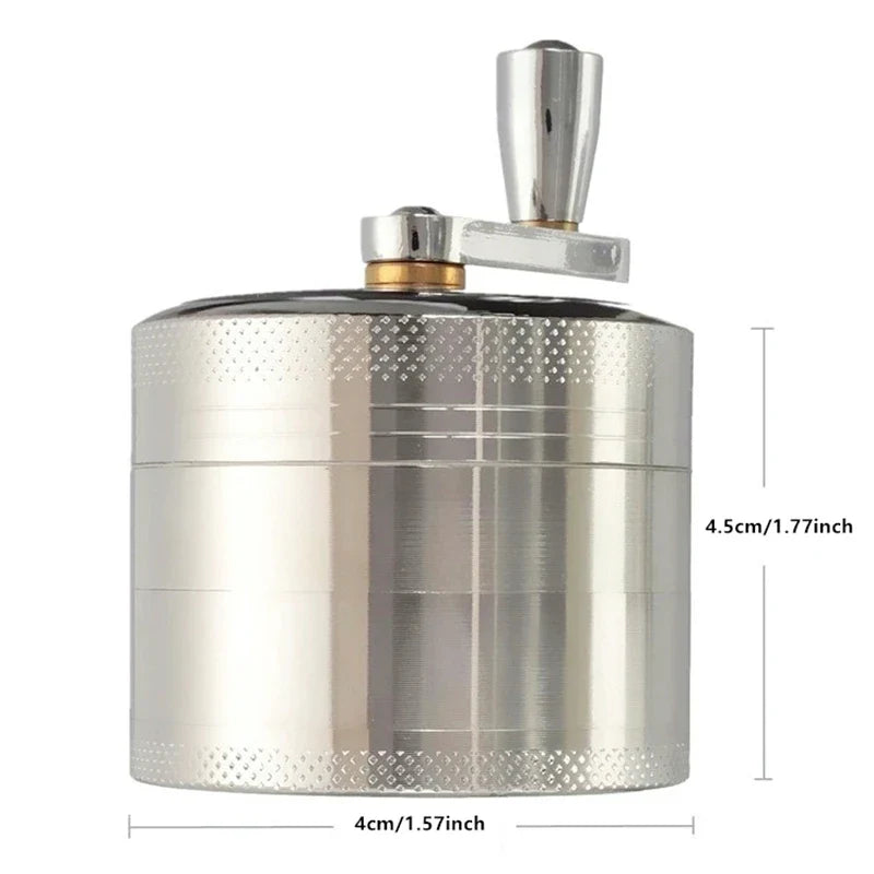 Multifunctional Spice & Coffee Hand Grinder – Stainless Steel Manual Spice Grinder Qme silvery