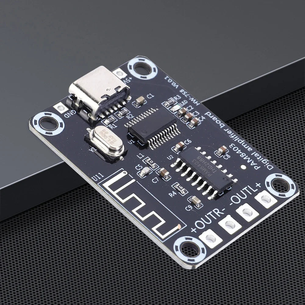 PAM8403 Mini Amplifier Board 5W+5W Dual Channel TYPE-C Audio Amplifier Module Qme