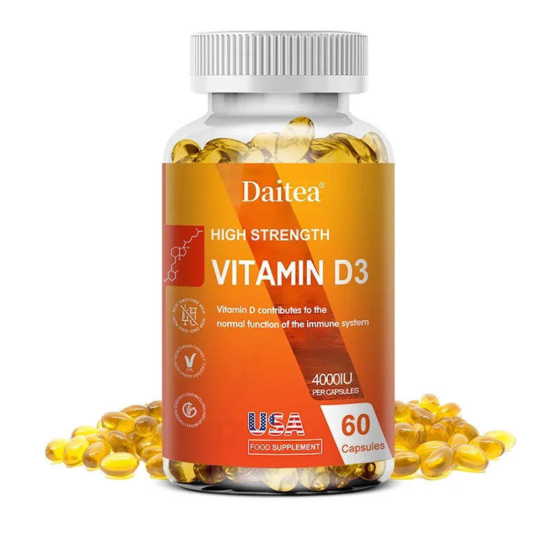 ZENVITALIZE Vitamin D3 120 Capsules – Immune & Bone Support Vitamin Supplement Qst 60 count-1 bottle