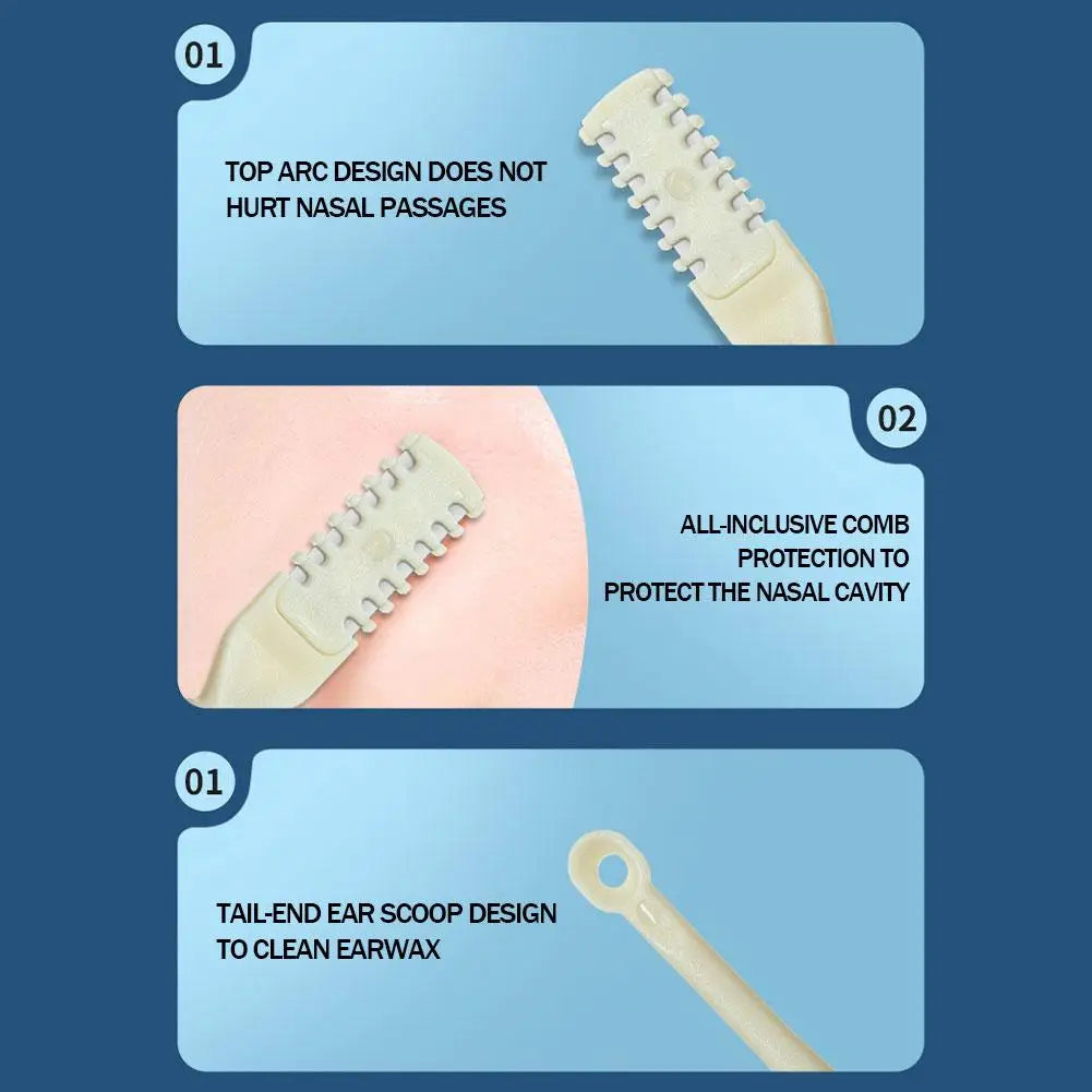 2-in-1 Double-Sided Nasal Hair Trimmer for Men & Women Nasal Hair Trimmer Qme