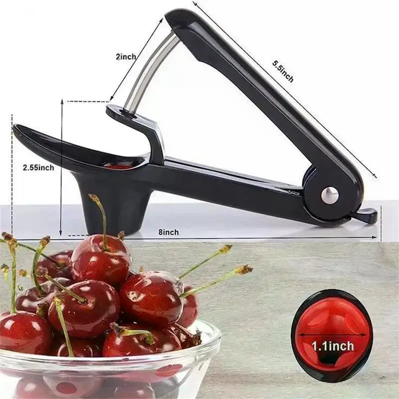 Cherry & Olive Pitter Tool – Stainless Steel Pit Remover Fruit Pitter Tool Qme