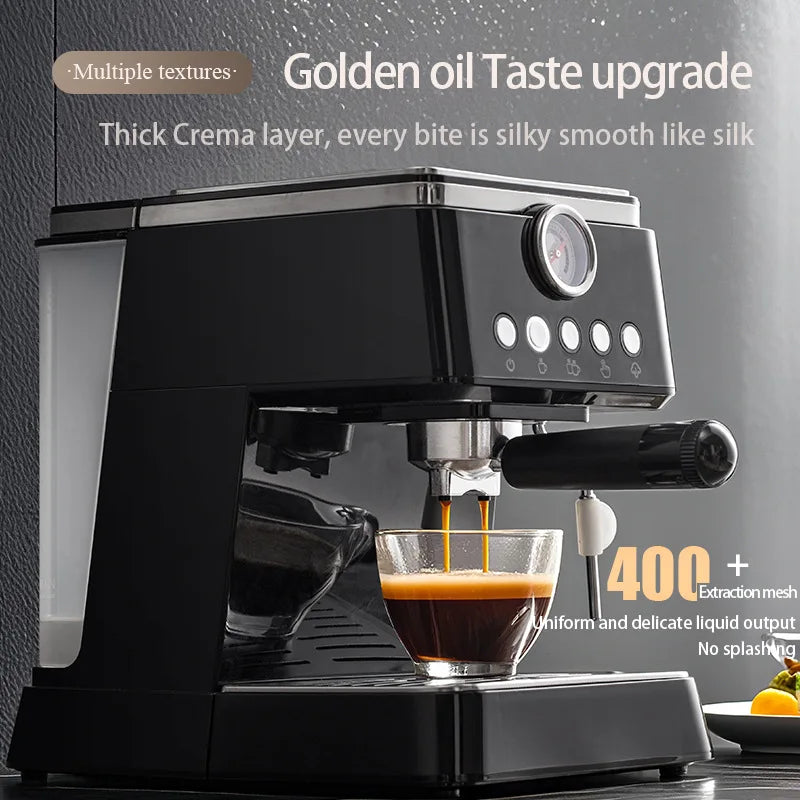 HAOYUNMA Semi-Automatic Espresso Machine – Office Use Espresso Machine Qst