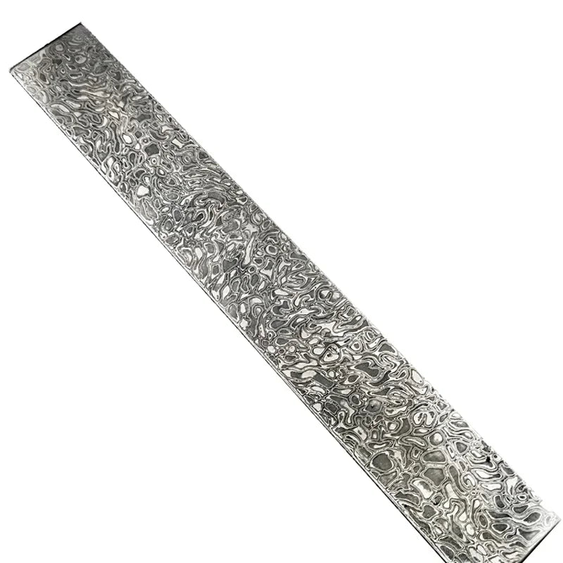 VG10 Damascus Steel Knife Billet 15cm – 57-59 HRC DIY Blank Knife Making Billet Qst 15x2.5x0.3CM Spiral