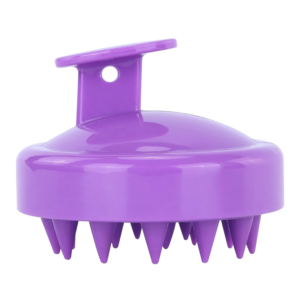 Scalp Massage Shampoo Brush & Hair Comb – Black or Purple Scalp Massage Brush Qme Purple