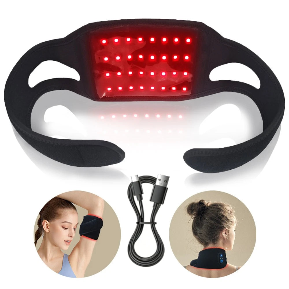 ZONGKUNG Red Light Therapy Belt – Chin & Neck Firming Red Light Therapy Belt Qst