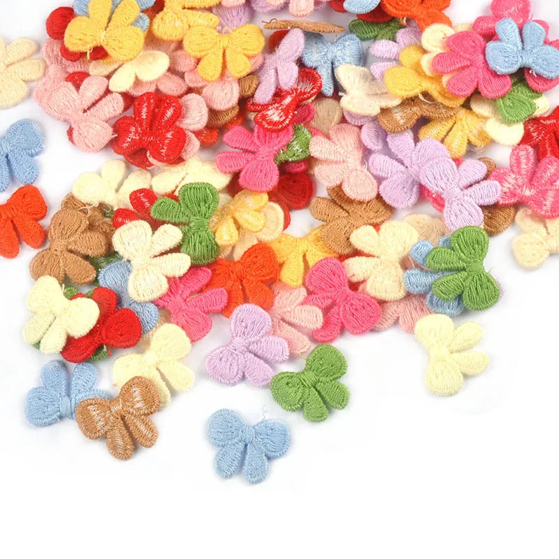 30-Pack Bow Embroidered Patches 10 Colors – DIY Sewing Crafts Embroidered Patches Qme