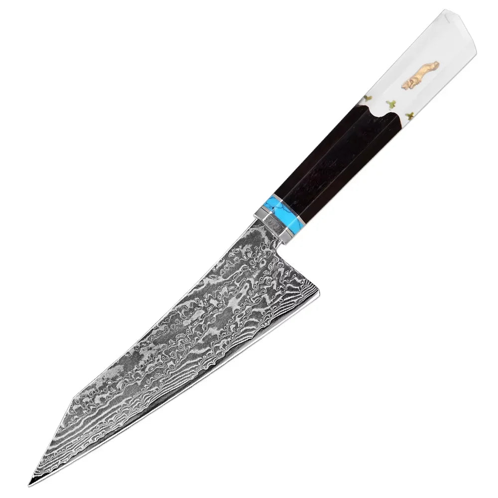 XITUO 5-Inch Damascus Steel Utility Knife – Japanese Petty Damascus Kitchen Knife Qst Utility Knife