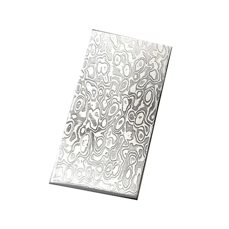 Damascus Steel Billet 10x3x0.25cm – DIY Knife Making Blank Knife Making Billet Qst 10x3x0.25 CM Cloud