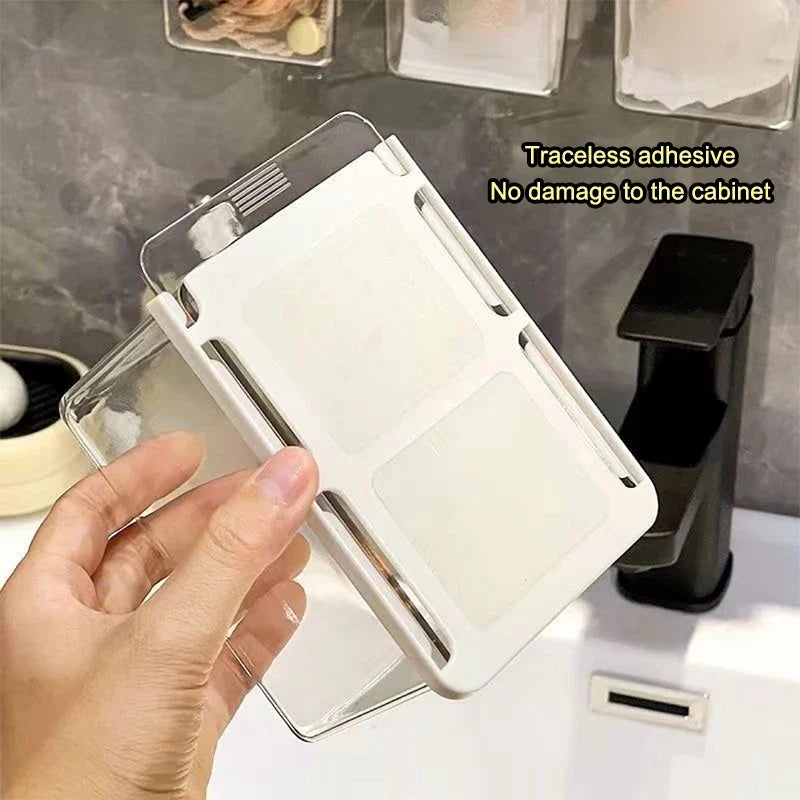 Bathroom Mirror Cabinet Pull-Out Drawer Cotton Swab Organizer Bathroom Drawer Organizer Qme