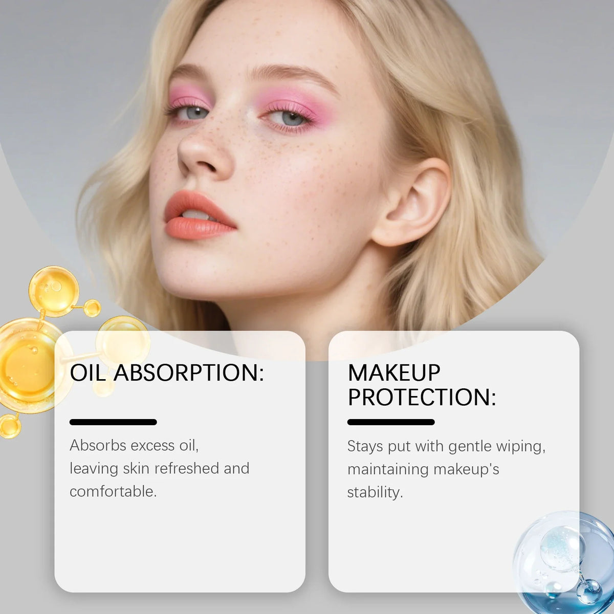 Oil Blotting Papers with Mirror – Shine Control | Qme Oil Blotting Papers Qme