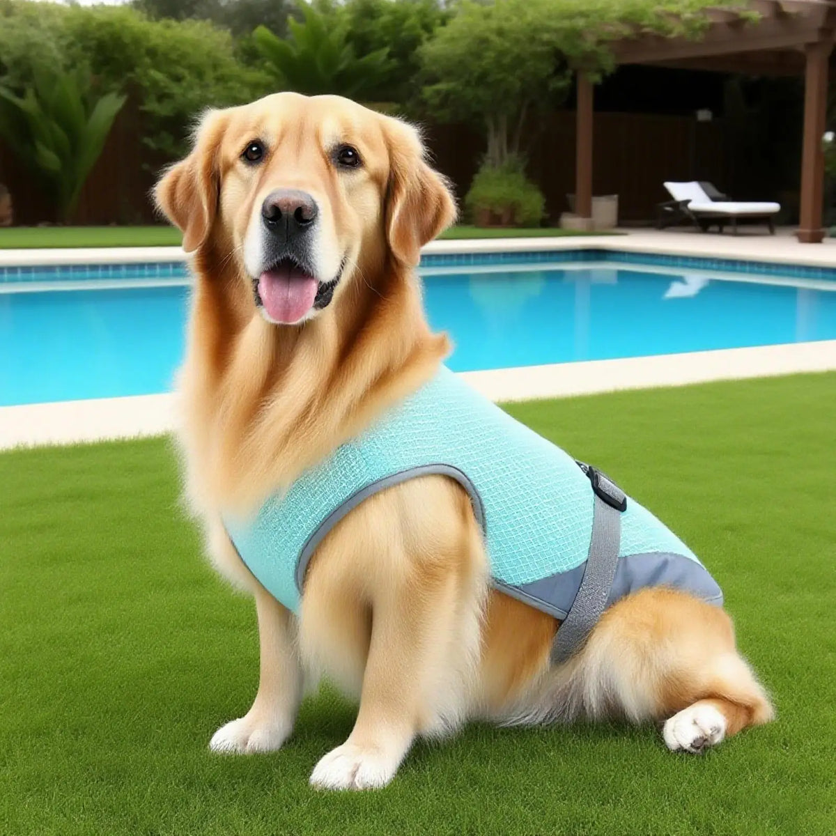 Dog Cooling Harness Summer Vest – UV Protection & Adjustable Dog Cooling Vest Qme