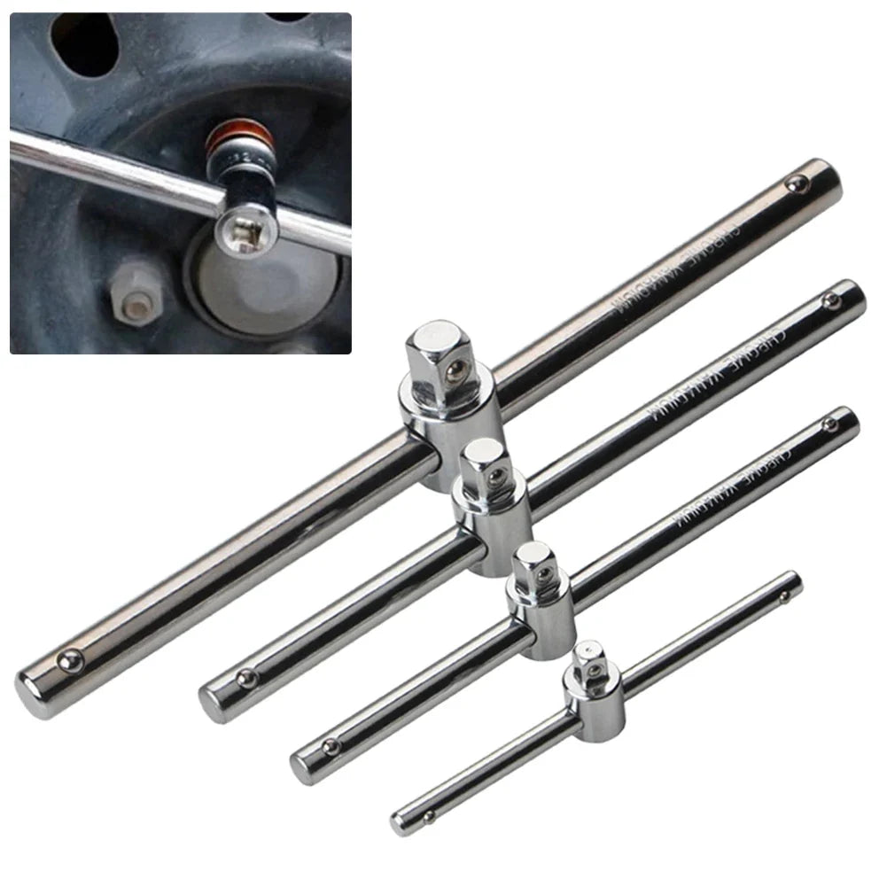 Chrome Vanadium Sliding Rod Socket Extension Bar – 1/4 3/8 1/2" Socket Extension Bar Qme