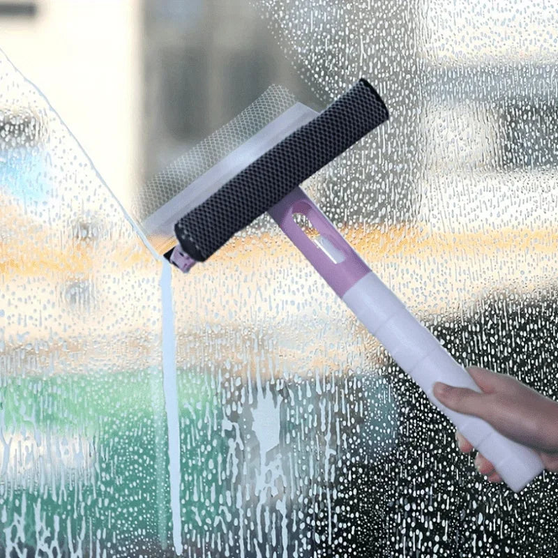 Multidirectional Spray Window Squeegee & Wiper – 3-in-1 Window Squeegee Wiper Qme
