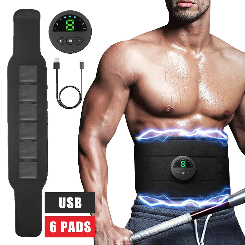 Jitesy EMS Abdominal Belt – Electric Muscle Stimulator & Toner EMS Fitness Belt Qst