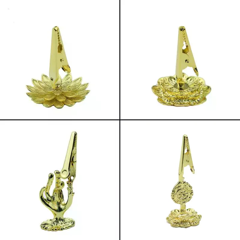 Mini Lotus Incense Stick Holder & Cone Burner – Metal Censer Incense Burner Qme