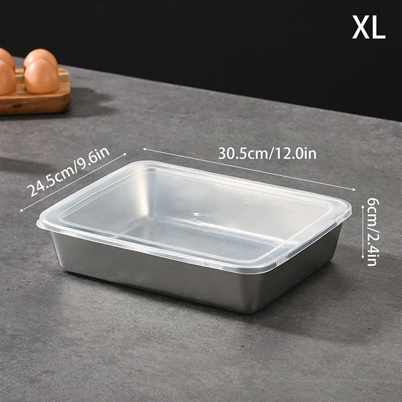Stainless Steel Tiramisu Mold Cake Tray with Lid | 2 Sizes Cake Baking Mold Qme extra large