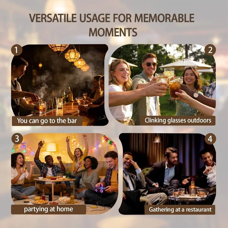 Rotating Crystal Whiskey Glass | Cocktail & Party Drinkware Crystal Whiskey Glass Qme