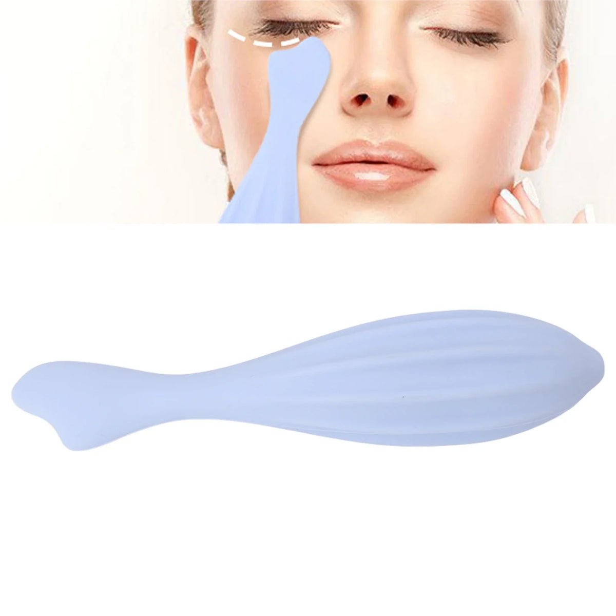 Silicone Face Massage Roller – Handheld Facial Massager Facial Massage Roller Qme