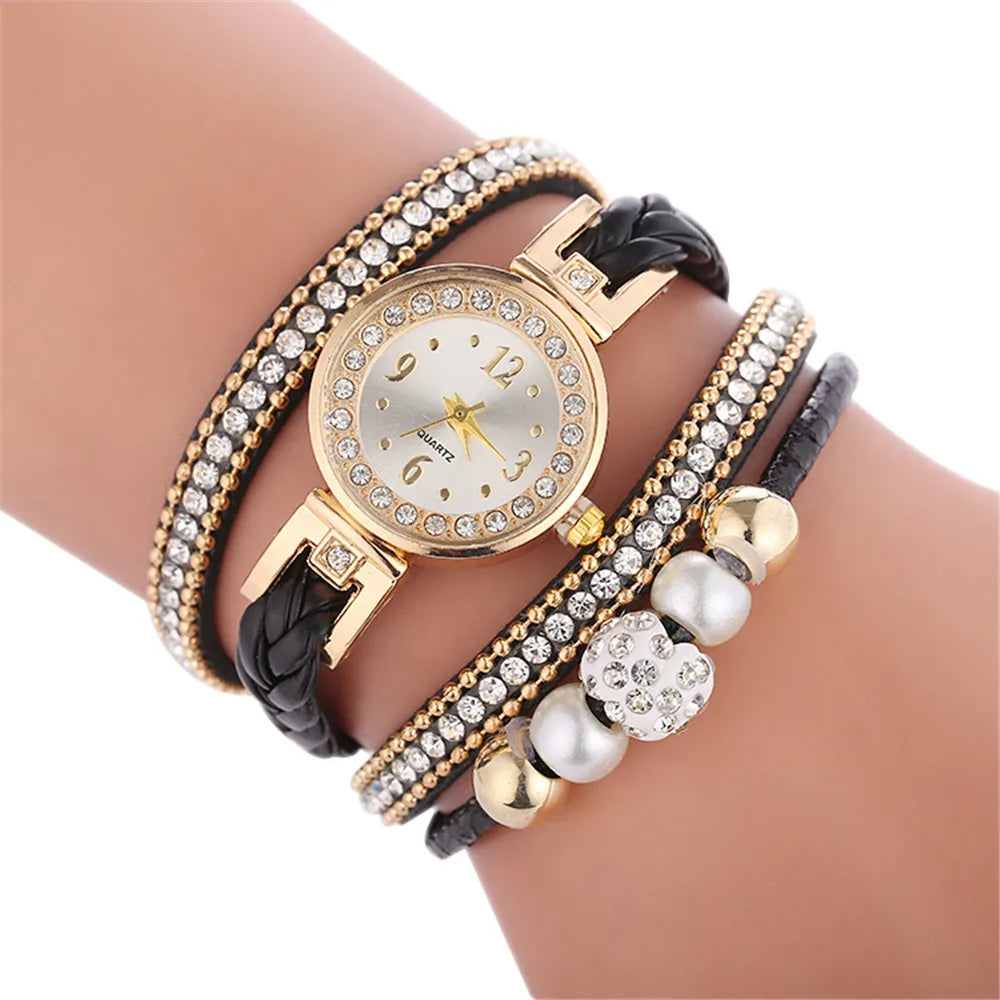 Women's Wrap Around Bracelet Watch | Fashion Dress Watch Bracelet Watch Qme