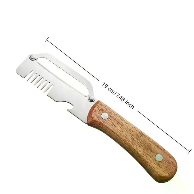3-in-1 Serrated Vegetable Peeler, Knife & Bottle Opener Vegetable Peeler Tool Qme