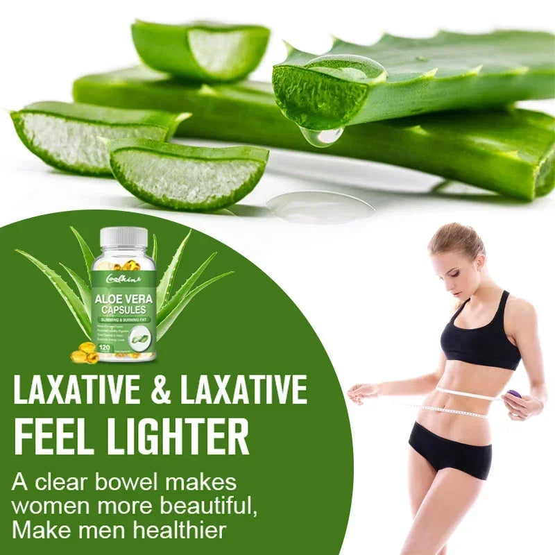 Aloe Vera Extract Capsules – Digestive & Immune Support Herbal Supplement Qst