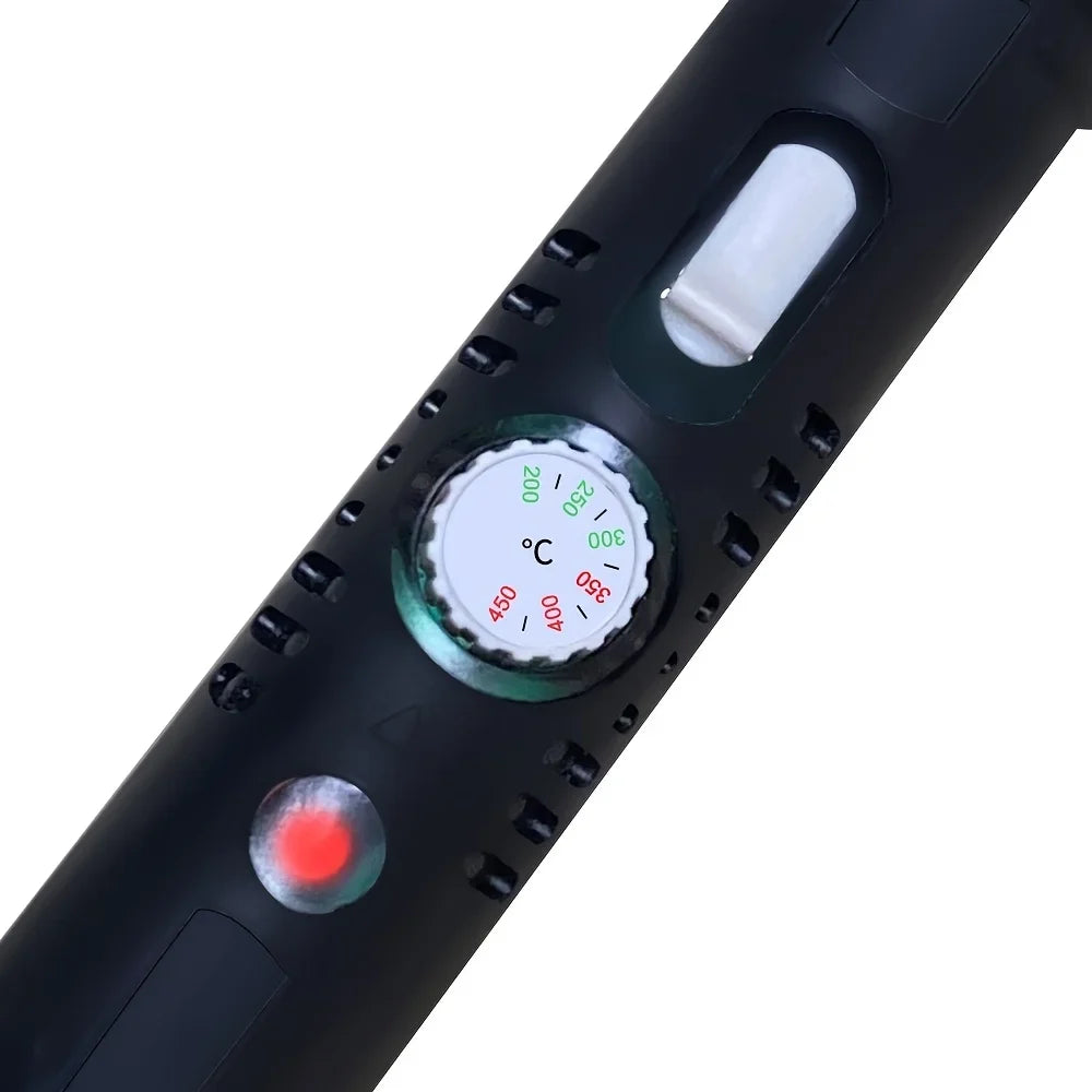 60W Adjustable Soldering Iron Kit 200–450°C with On/Off Switch Soldering Iron Kit Qme