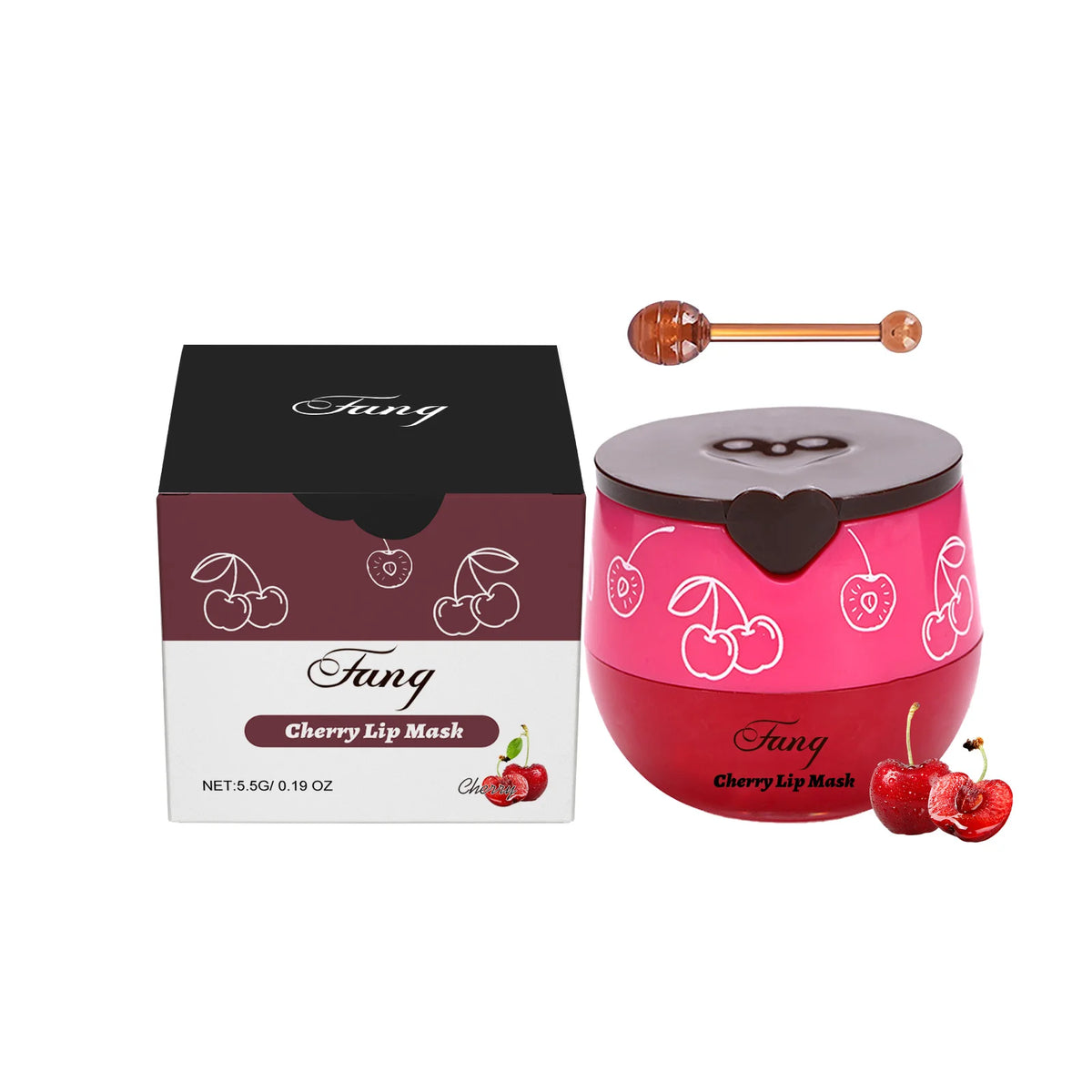 Strawberry Overnight Lip Mask – Hydrating Sleeping Lip Treatment Sleeping Lip Mask Qst Cherry