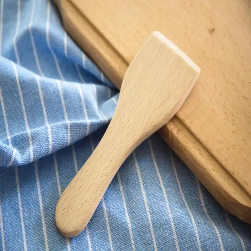 Wooden Spatula for Cooking & Mixing – Nonstick Safe Wooden Spatula Qst