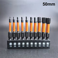 21-Pc S2 Steel Star Impact Drill Bit Set – Magnetic Hex Shank Impact Drill Bit Set Qme A1