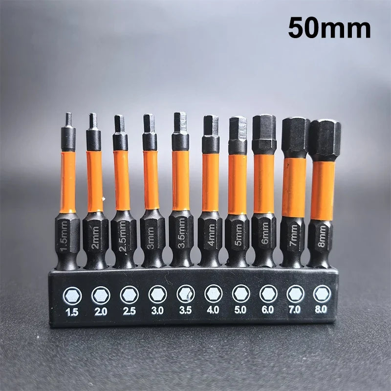 21-Pc S2 Steel Star Impact Drill Bit Set – Magnetic Hex Shank Impact Drill Bit Set Qme A1