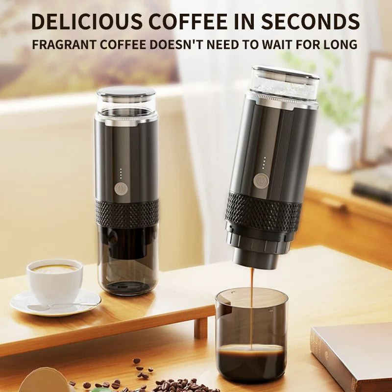 Portable Wireless Electric Coffee Machine – Mini Travel Brewer Portable Coffee Maker Qst