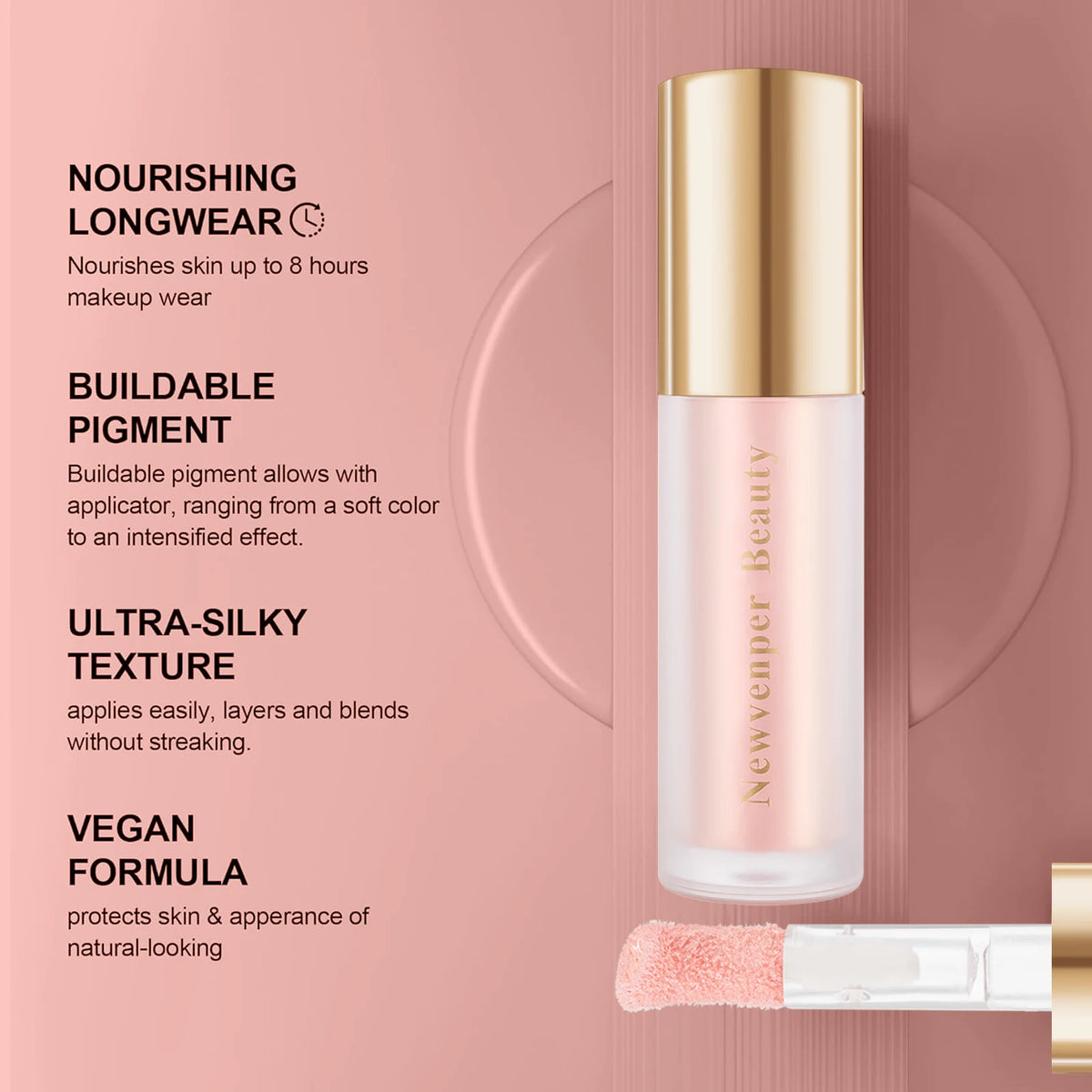 NEWVENPER Liquid Highlighter – Glossy Illuminator for Face & Body Liquid Highlighter Qst