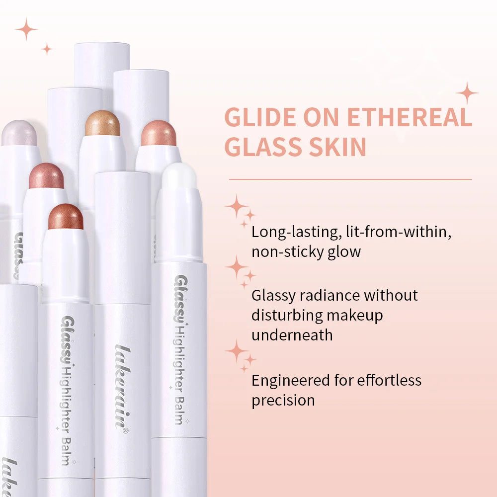 Glass Glow Highlighter Pen – Illuminator, Concealer & Eyeshadow Highlighter Makeup Pen Qst