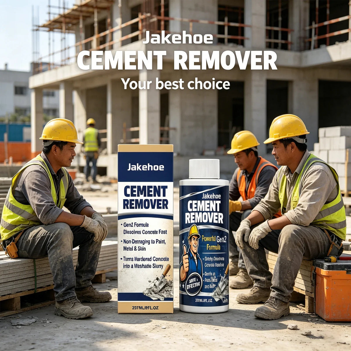 JAKEHOE Cement & Mortar Remover – Fast Concrete Dissolver Cement & Mortar Remover Qme