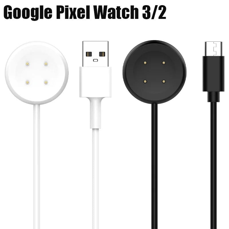 Smartwatch Dock Charger USB Charging Cable Adapter – 4 Colors Smartwatch Charging Cable Qme