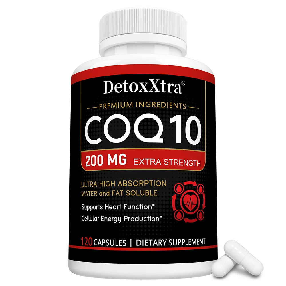ZENVITALIZE CoQ10 200mg Antioxidant Energy Supplement 120ct CoQ10 Supplement Qst 120 count-1 bottle
