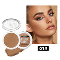 QIBEST Contour & Bronzing Powder Palette – Highlighter Makeup Contour Bronzer Palette Qme 01