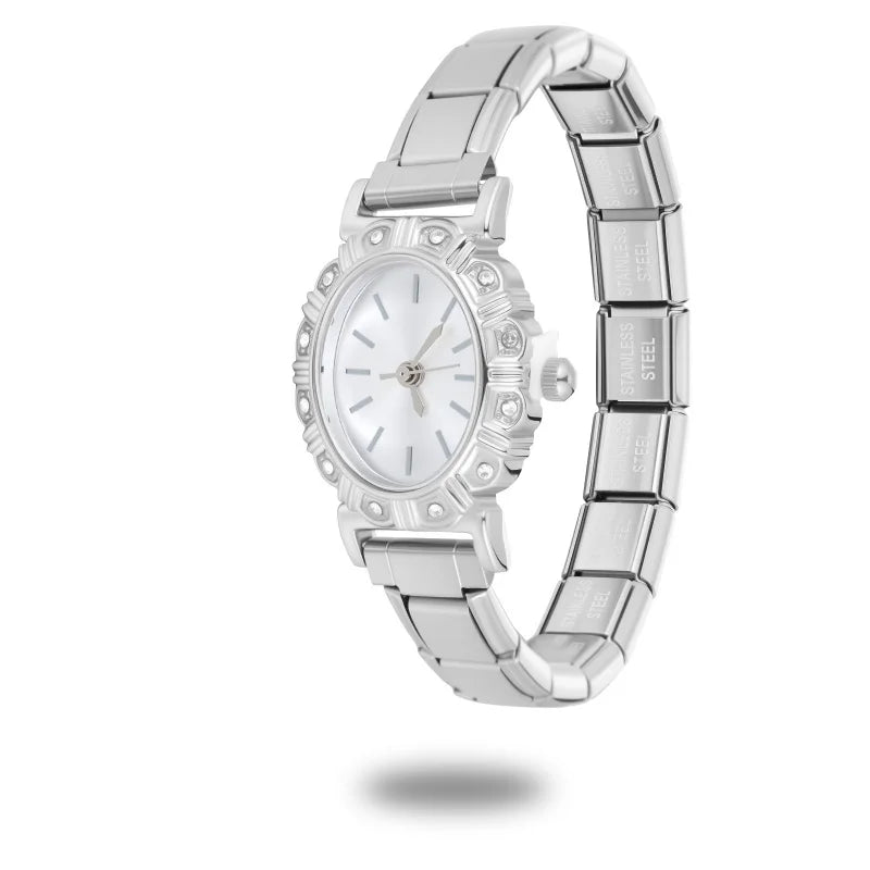 Zircon Stainless Steel Watch Bracelet for Men – 41 Colors