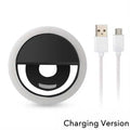 Portable LED Selfie Ring Light – 3 Brightness Levels for Phone Selfie Ring Light Qme Black