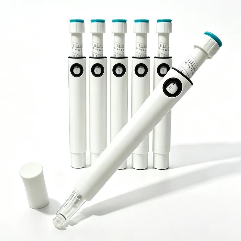D7 50IU Disposable Dual-Chamber Injection Pen – Precise Dosing Disposable Injection Pen Qst 5PCS Blue