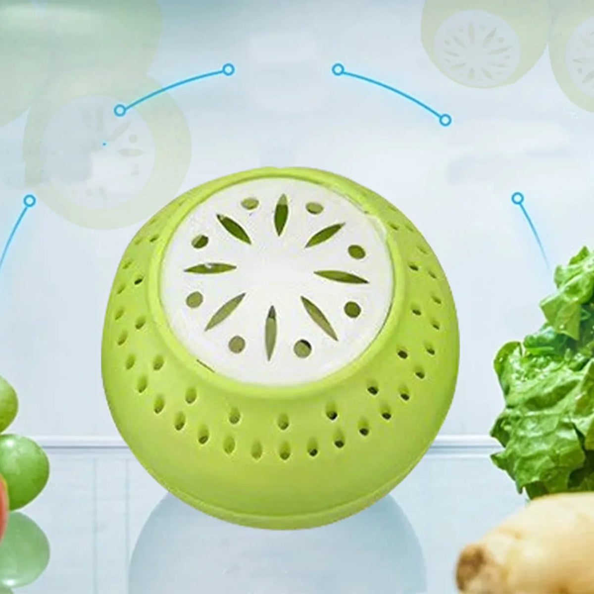 Fridge Balls – Refrigerator Moisture Absorber & Odor Eliminator Fridge Freshness Ball Qme