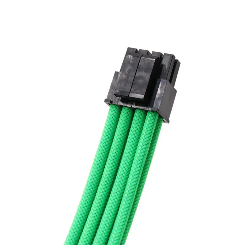 Sleeved PSU Extension Cable 18AWG ATX 24-Pin VGA CPU Kit PSU Extension Cable Qme