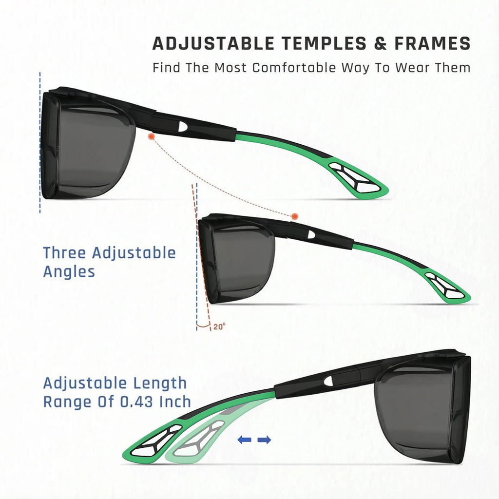 VOPHA ANSI Z87.1 Safety Glasses Over Glasses Anti-Fog HM6 Safety Glasses Qst
