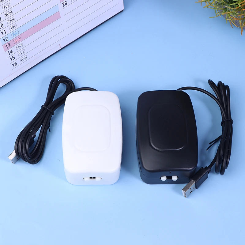 USB Aquarium Air Pump – Silent Double Outlet with Check Valve Aquarium Air Pump Qst