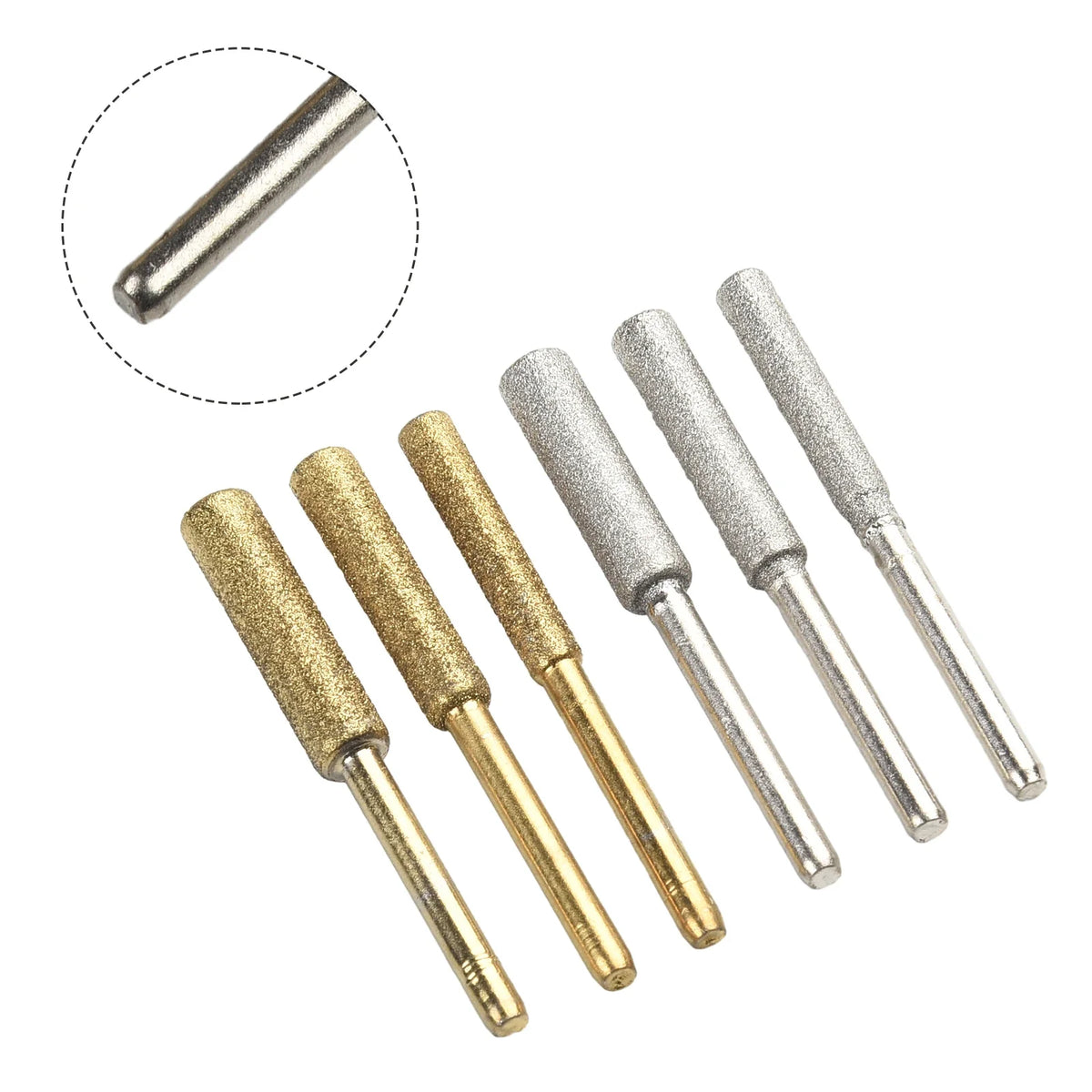 6-Piece Chainsaw Sharpening Stone File Set – 4.0/4.8/5.5mm Chainsaw Sharpening File Qme