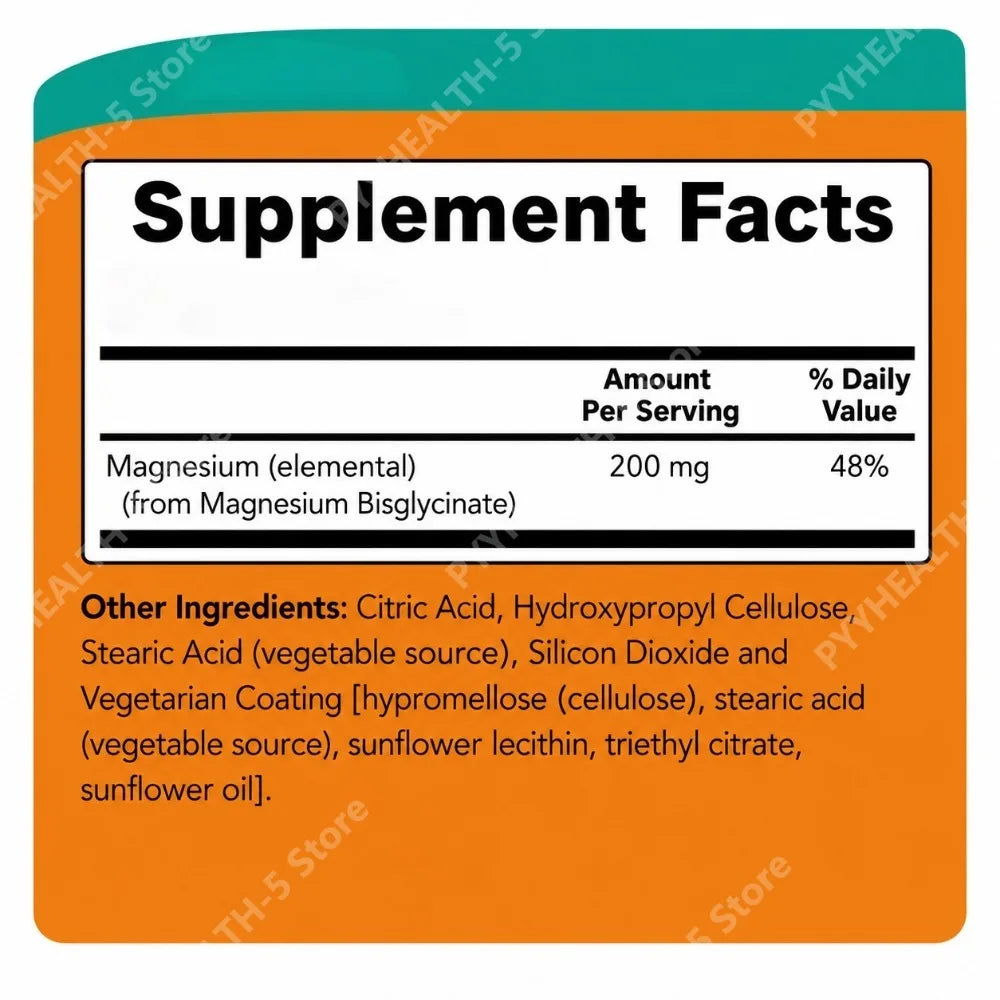 Magnesium Glycinate 180 Tablets – Chelated Bisglycinate Daily Mineral Mineral Supplement Qst