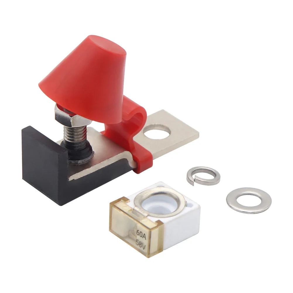 Marine Rated Battery Fuse Holder 58V Ring Terminal Ignition Marine Fuse Holder Qme