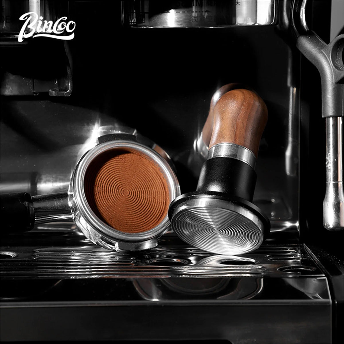 Bincoo 51/58mm Espresso Tamper 30lb Constant Pressure Leveler Espresso Tamper Qst