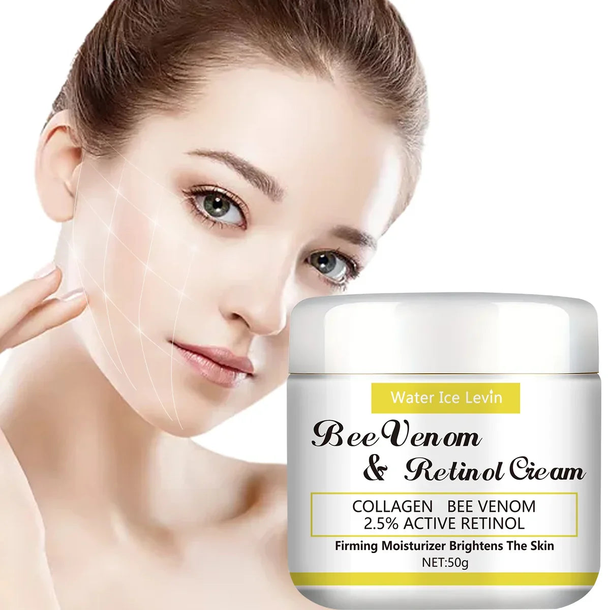 Bee Venom Retinol Cream – Natural Honey Moisturizing Lotion Moisturizing Face Cream Qme